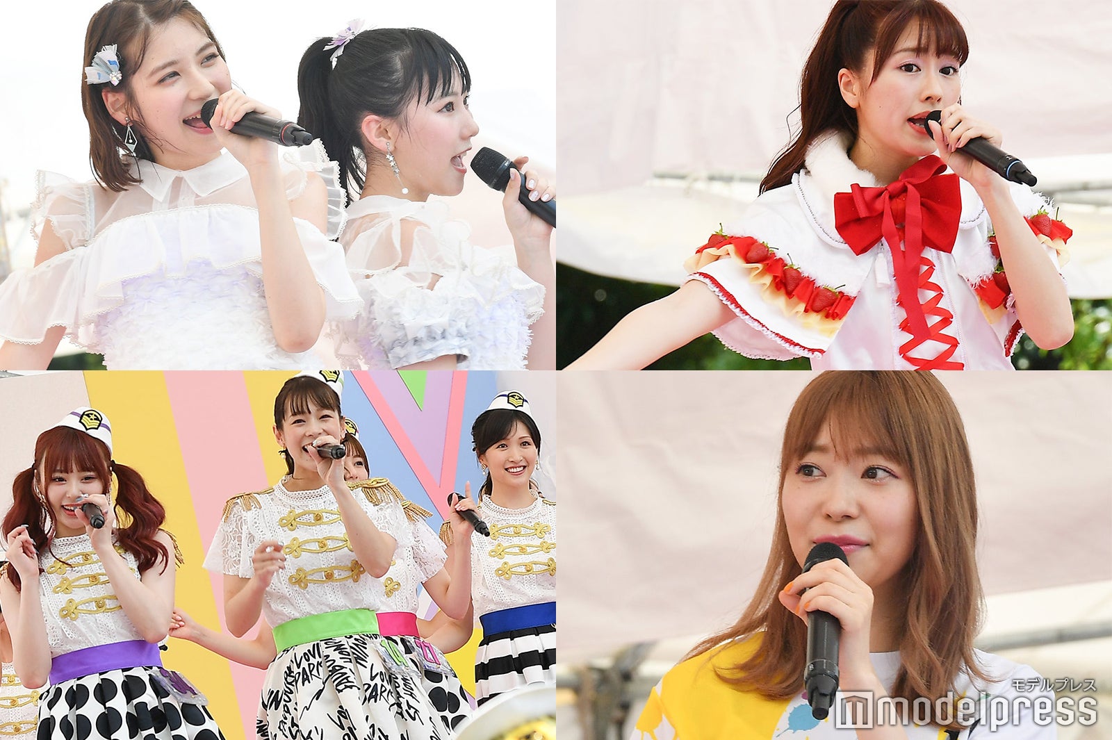 （左上から時計回り）HKT48、佐々木彩夏、指原莉乃、アイドリング!!!（C）モデルプレス