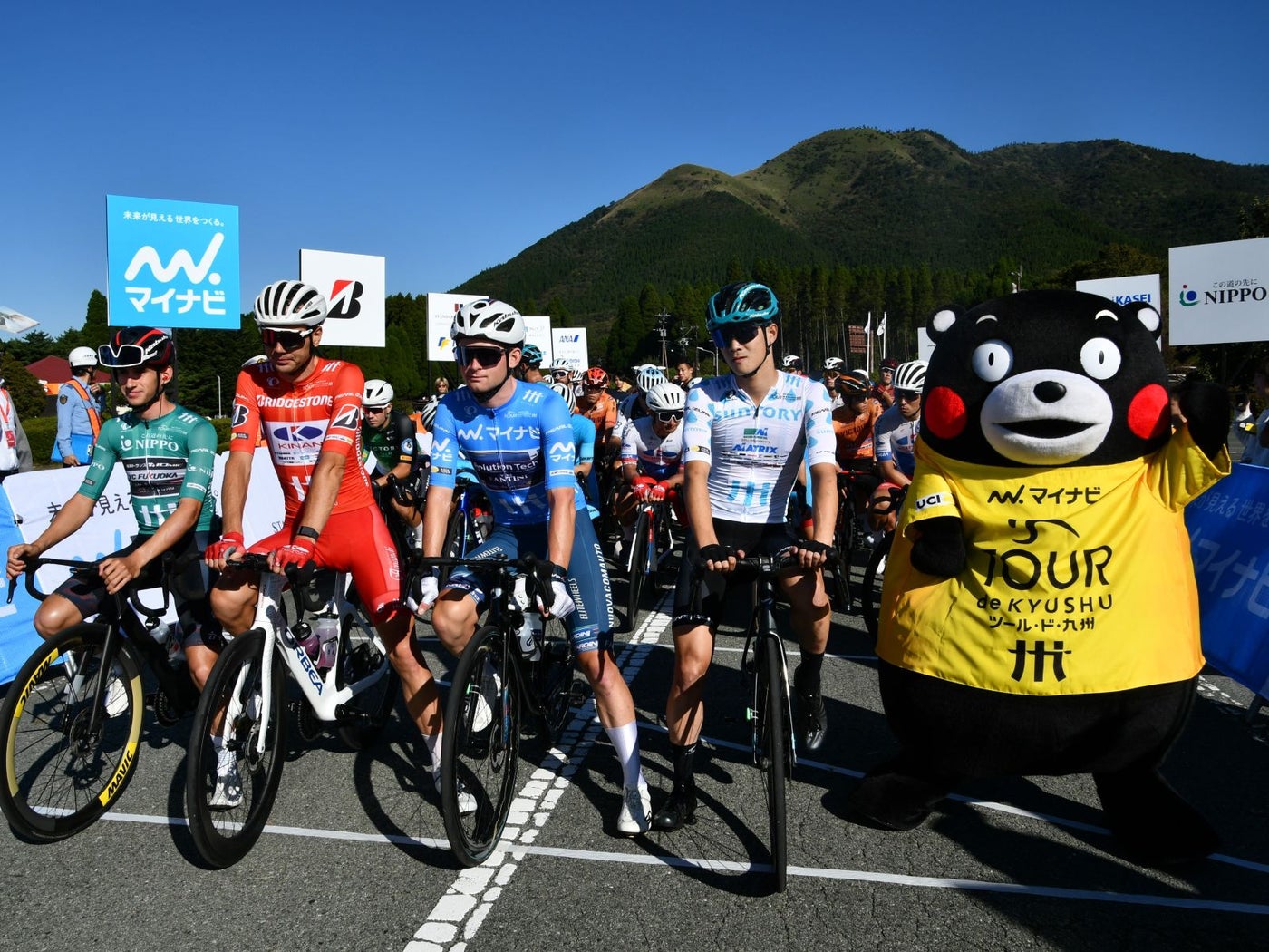 みなさん、がんばってはいよー☆＝10月12日、熊本県阿蘇郡