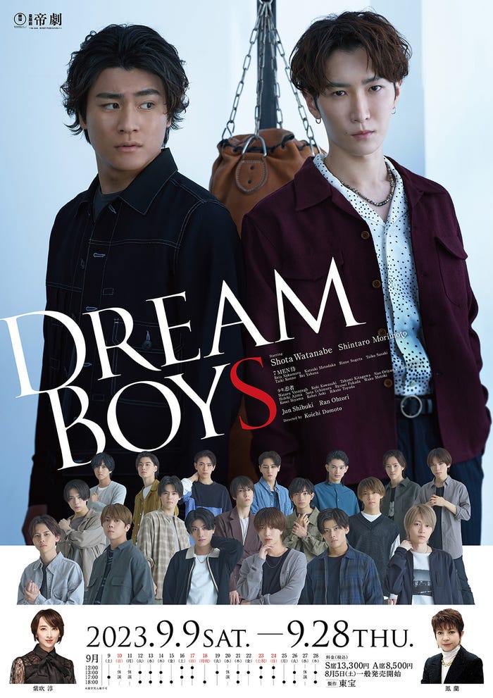 森本慎太郎、渡辺翔太「DREAM BOYS」ポスター(提供写真)