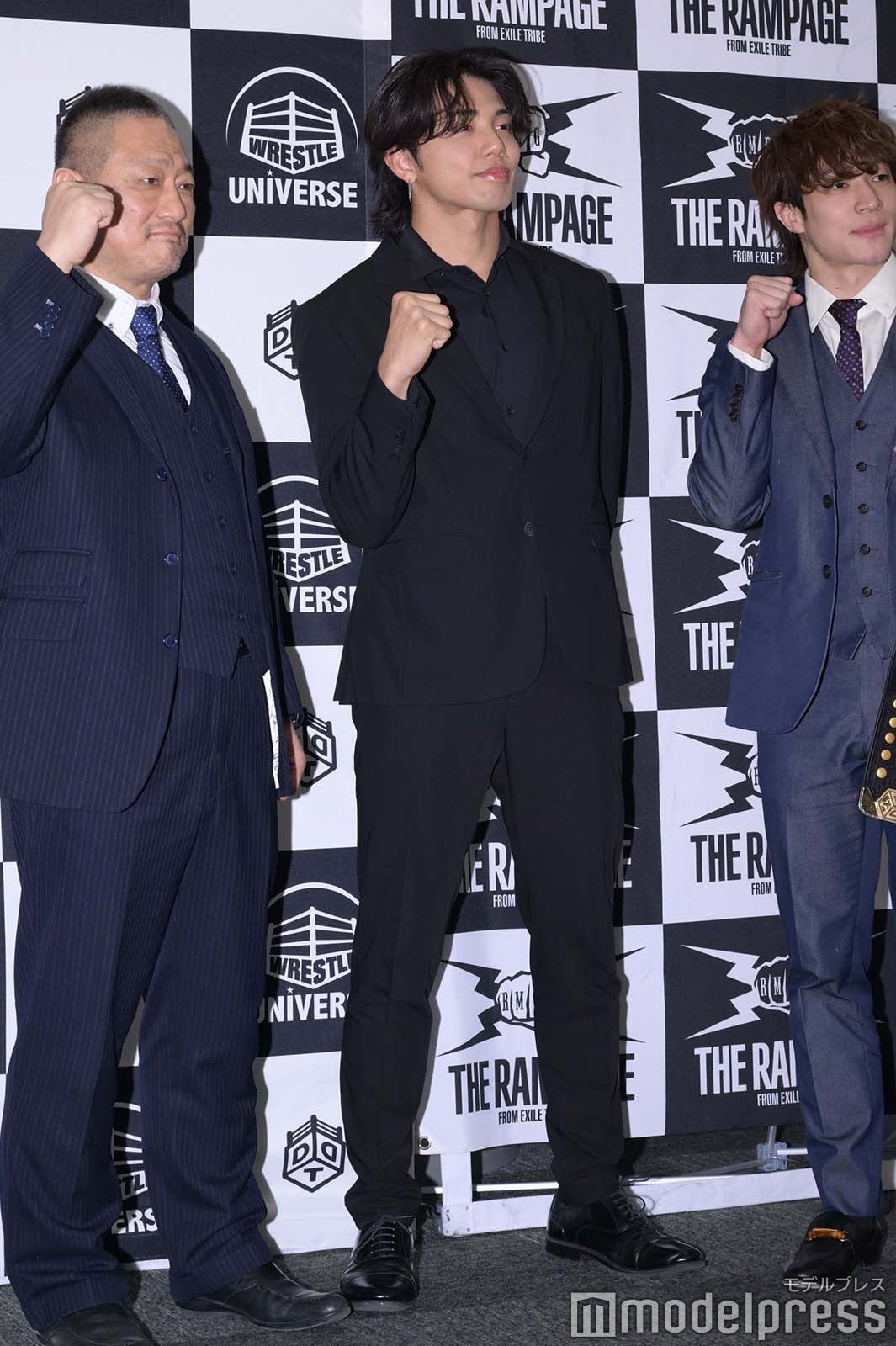 高木三四郎社長、武知海青、上野勇希（C）モデルプレス