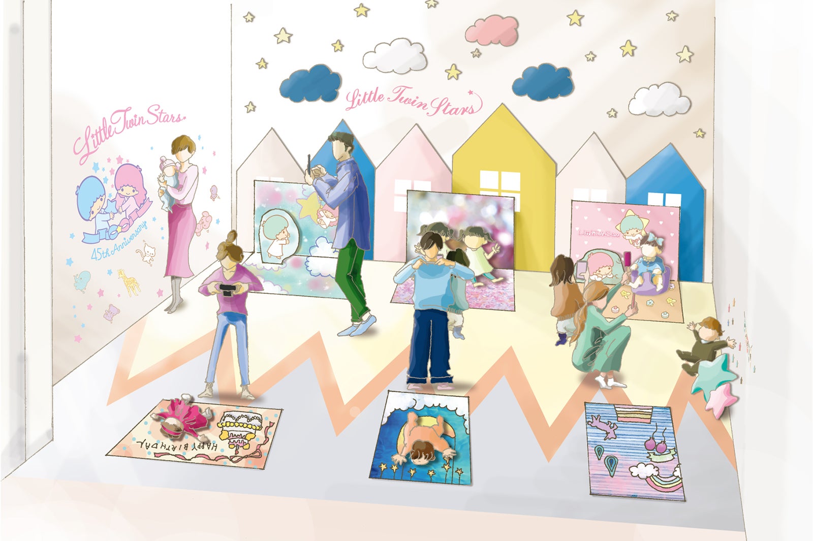サンリオピューロでキキララ45周年イベント「LittleTwinStars 45th