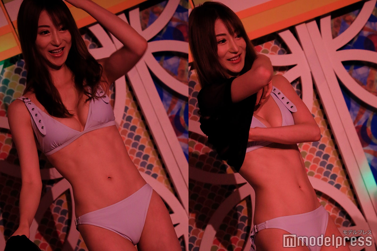 SEXY美乳が大胆！美女の生着替えに共演者興奮＜深夜の生脱ぎトレンド水着チェック＞