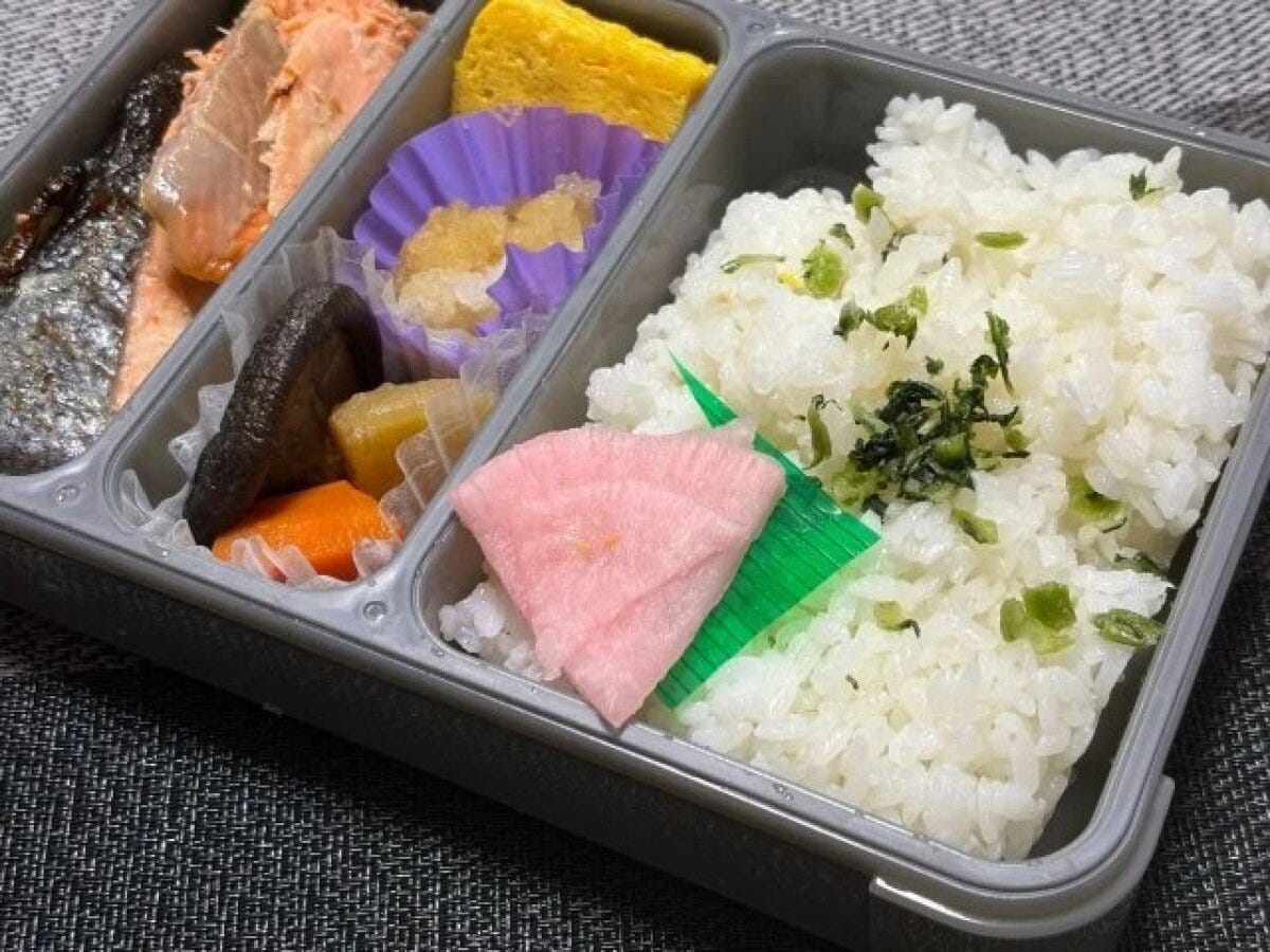 ダイソー　抗菌薄型お弁当箱（600mL）　使用例