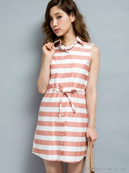 ボーダーシャツワンピ「Million Carats」6,274円（税込）