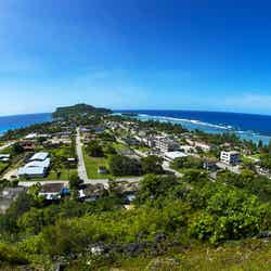 ロタ島の絶景ビューポイント・ソンソン村展望台(C)Junji Takasago/MVA