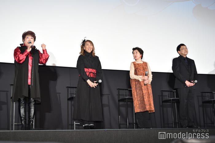 (左から)一龍斎貞友、高山みなみ、田中真弓、関俊彦(C)モデルプレス