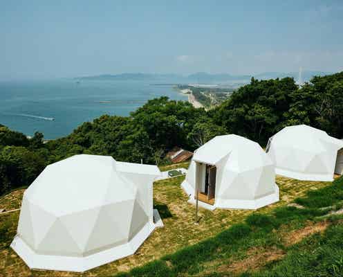 兵庫「Dot Glamping赤穂」サウナ併設の絶景グランピング、瀬戸内海を眺める外気浴でリフレッシュ