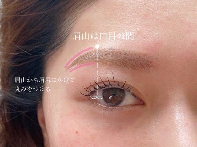 メイク　メイクテク　メイクテクニック　化粧　トレンド　おすすめ　オススメ　垢抜け　2023　夏　最新メイク　最新　眉メイク　眉　アイブロウ　アーチ眉　描き方