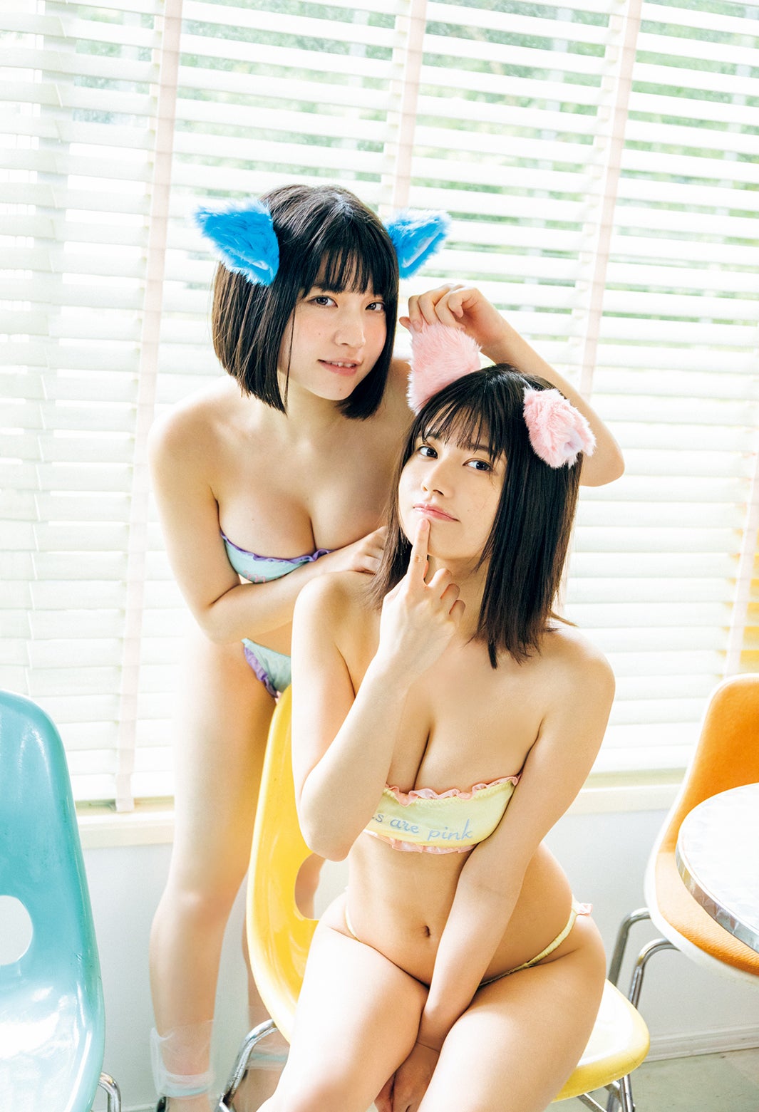 でんぱ組.inc根本凪＆鹿目凛“ねもぺろ”、美バスト競演 抜群スタイルにドキッ