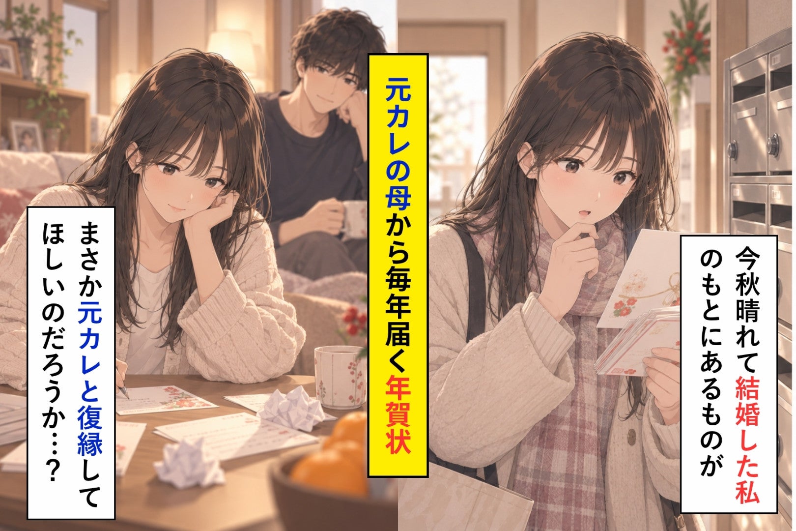 元カレの母から届き続ける年賀状→別れて５年目の１枚に「もう、お正月にひとりじゃないわね」