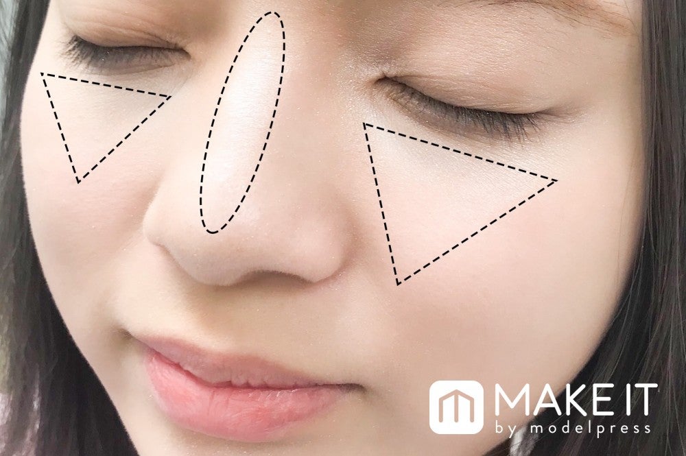 セザンヌ パールグロウハイライト／03 オーロラミント使用 (C)メイクイット