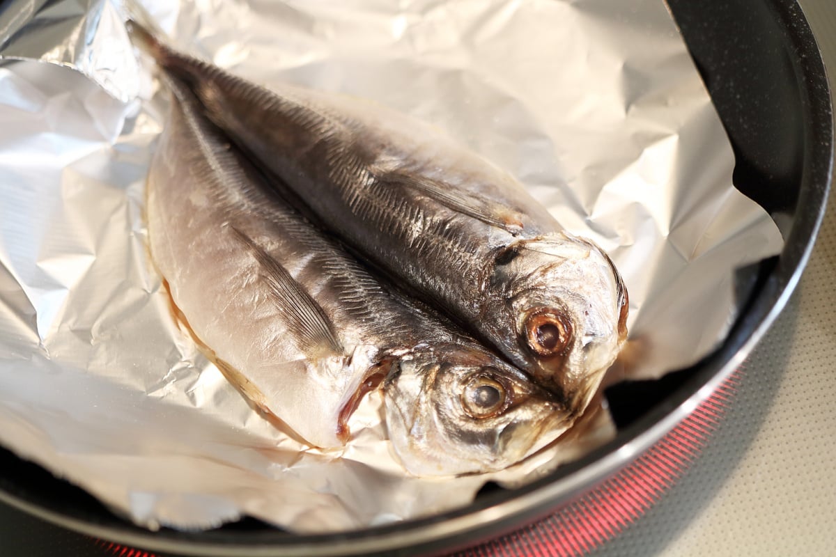 フライパン アルミ ショップ ホイル 魚