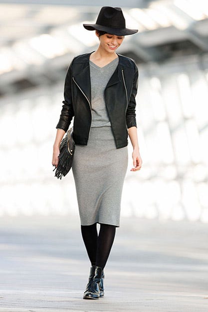 ドッキングデザインタイトワンピース「STYLEST」4,300円(税別)/画像提供:STYLEST