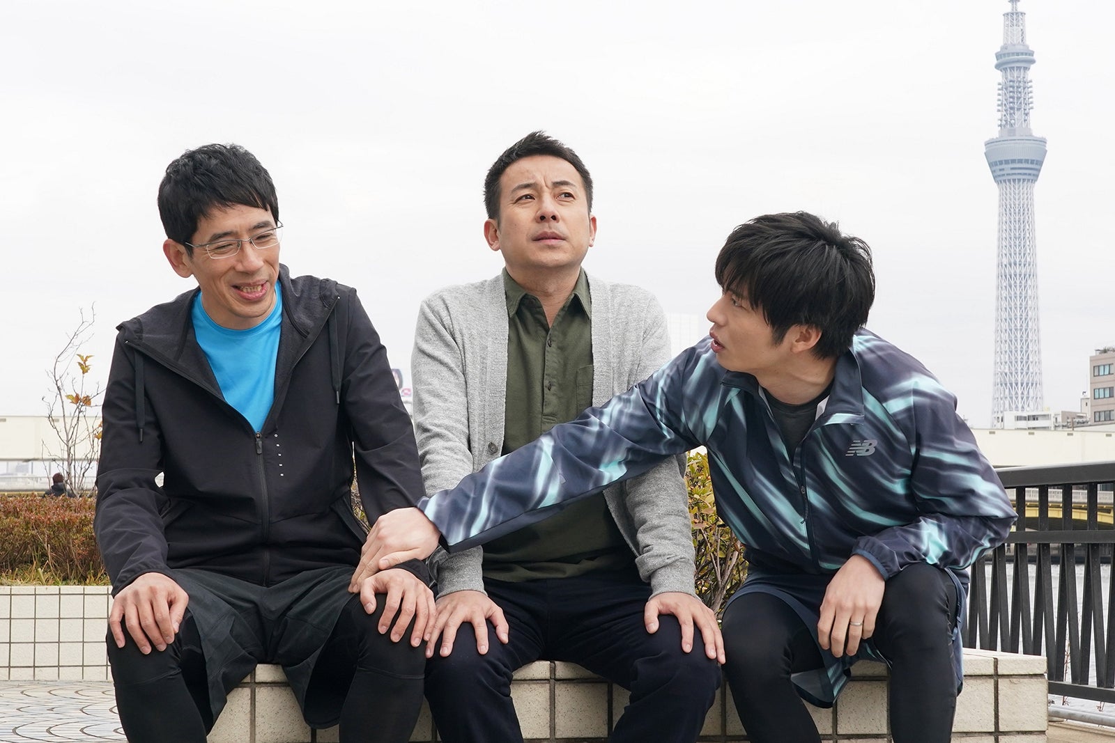 野間口徹、坪倉由幸、田中圭 （C）日本テレビ