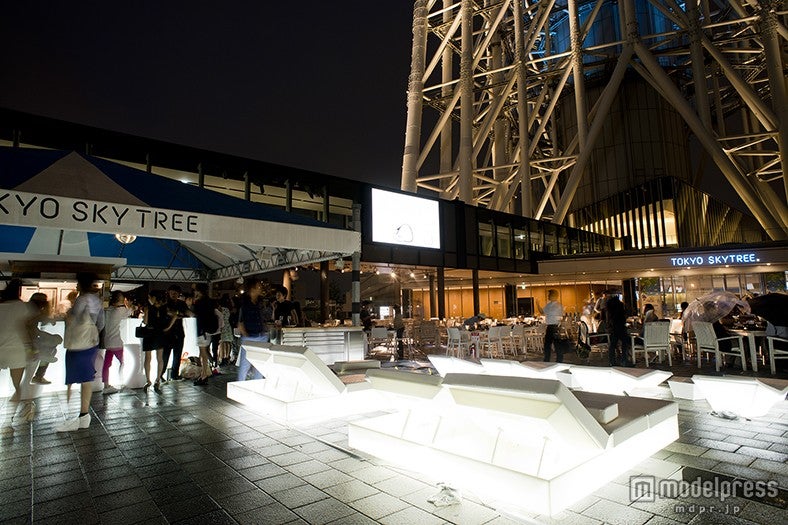 夜はライトアップ