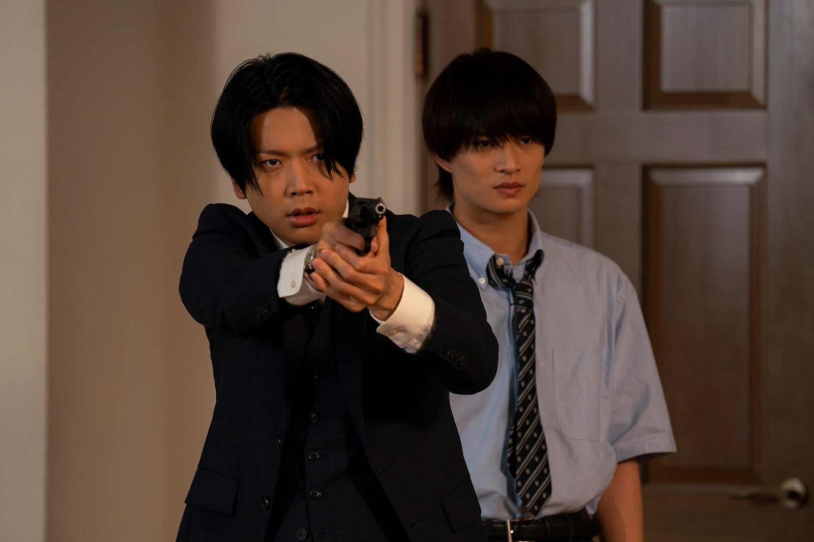 増田貴久、浮所飛貴「WOWOW×東海テレビ共同製作連続ドラマ ギフテッド Season2」より（C）WOWOW／東海テレビ