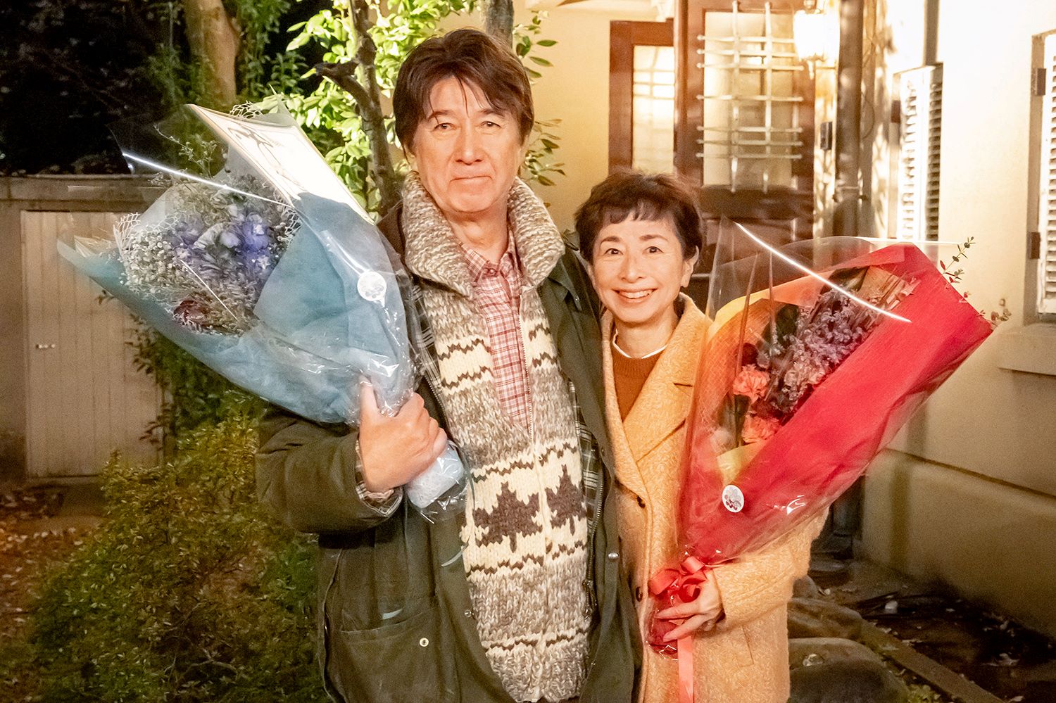 草刈正雄、阿川佐和子（C）フジテレビ