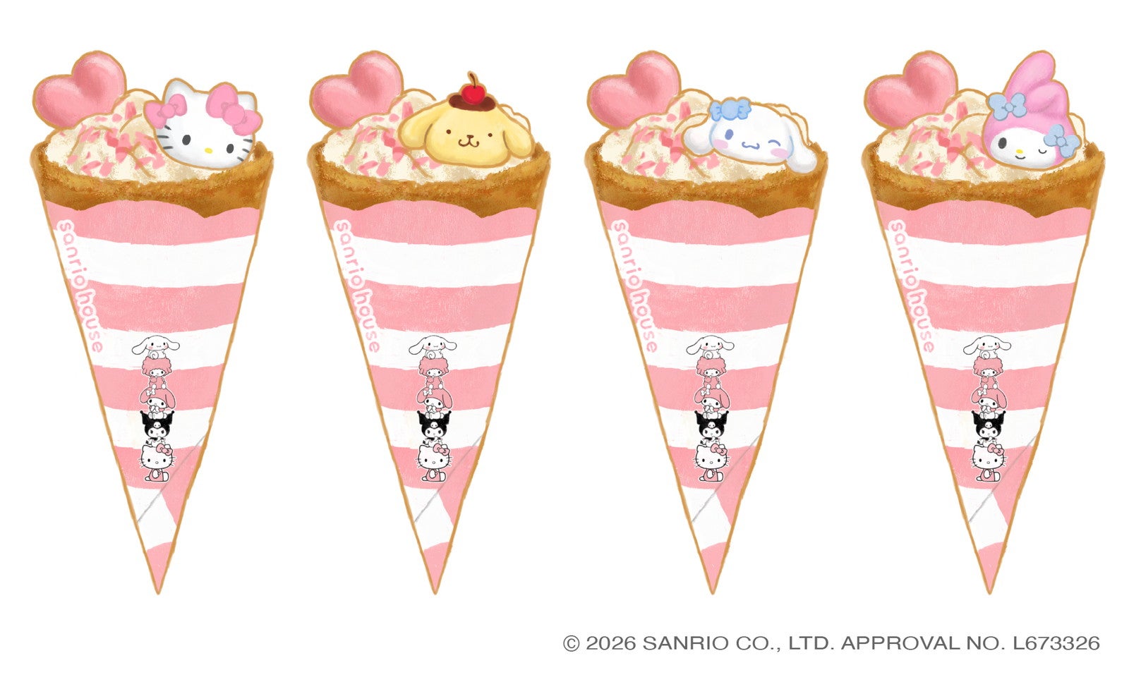 （C）2026 SANRIO CO．， LTD． APPROVAL NO．L664297