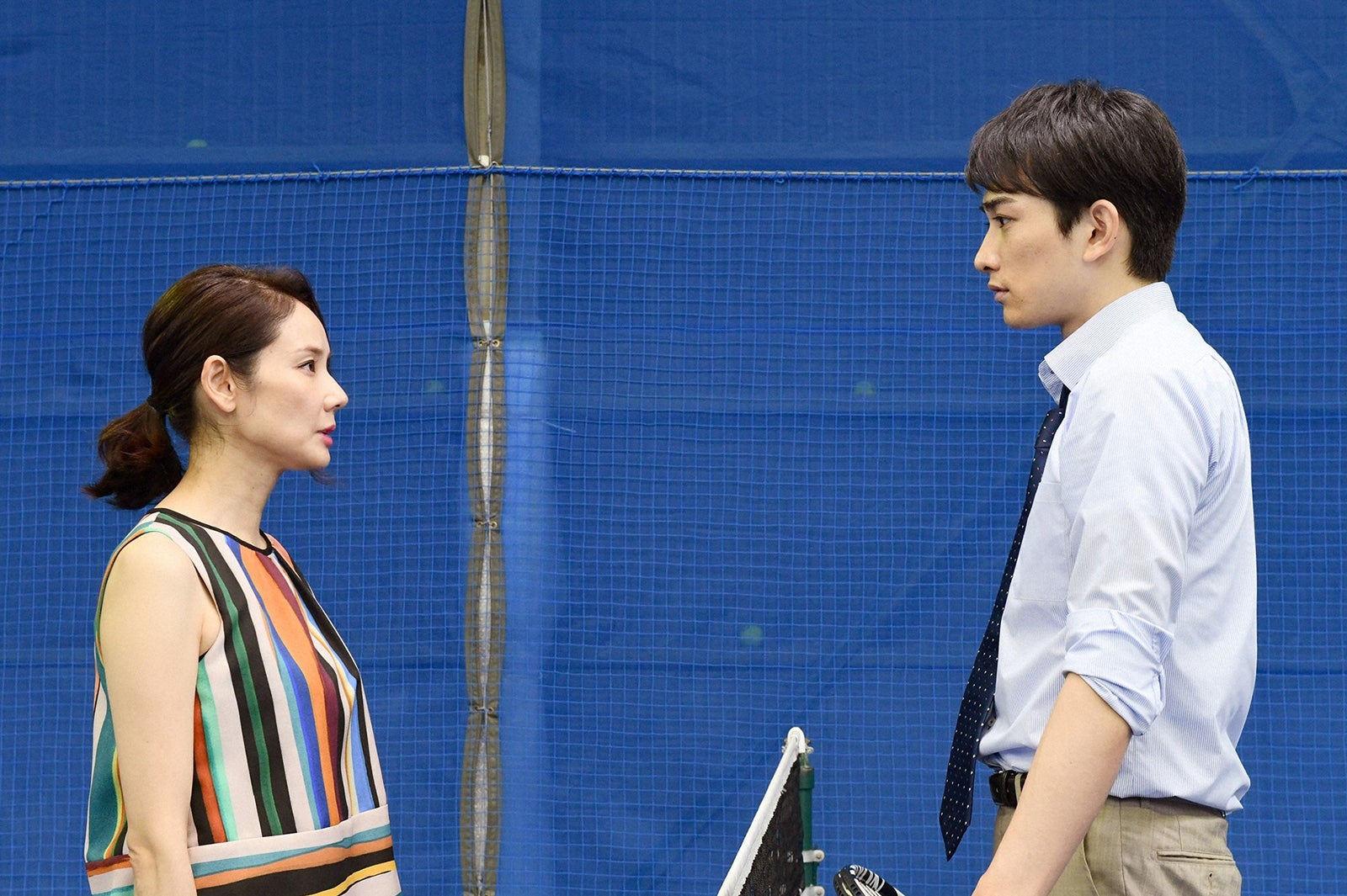 吉田羊、町田啓太／「中学聖日記」第2話より（C）TBS