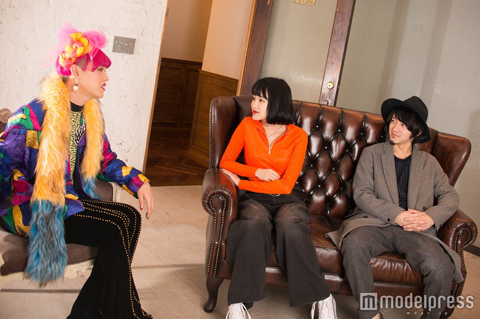 ぺえ、越野アンナ、西塚真吾（C）モデルプレス