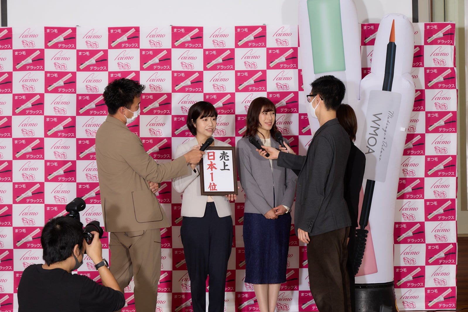 まつ毛美容液のアンバサダー就任イベントより（提供写真）