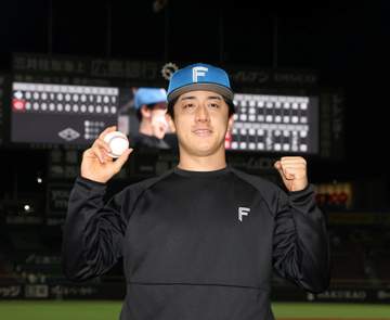 日本ハム 今季10度目完封勝ち 最多タイ貯金7 北山が六回途中無失点で6勝目 四回に大塚が適時バント安打、九回は万波が14号ソロ