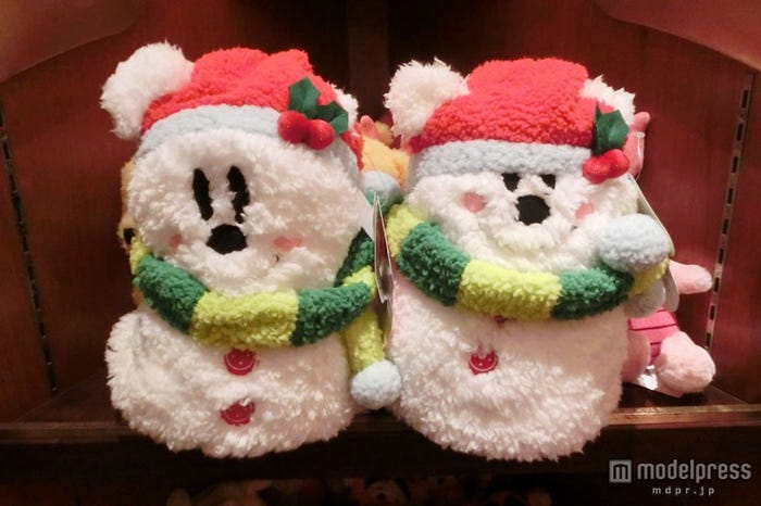 サンタの帽子をかぶったミッキータイプのブランケット