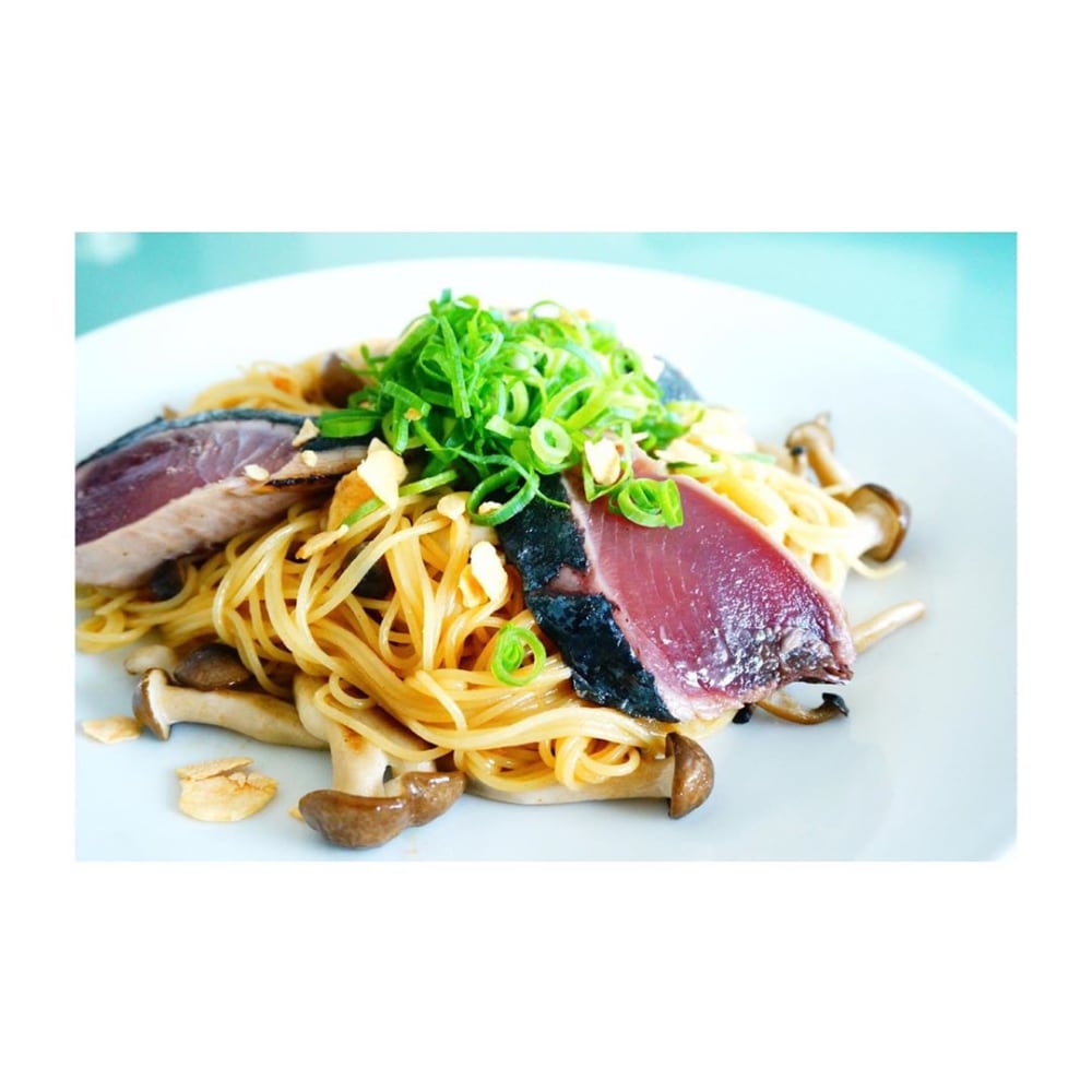 マー油の和風パスタソース