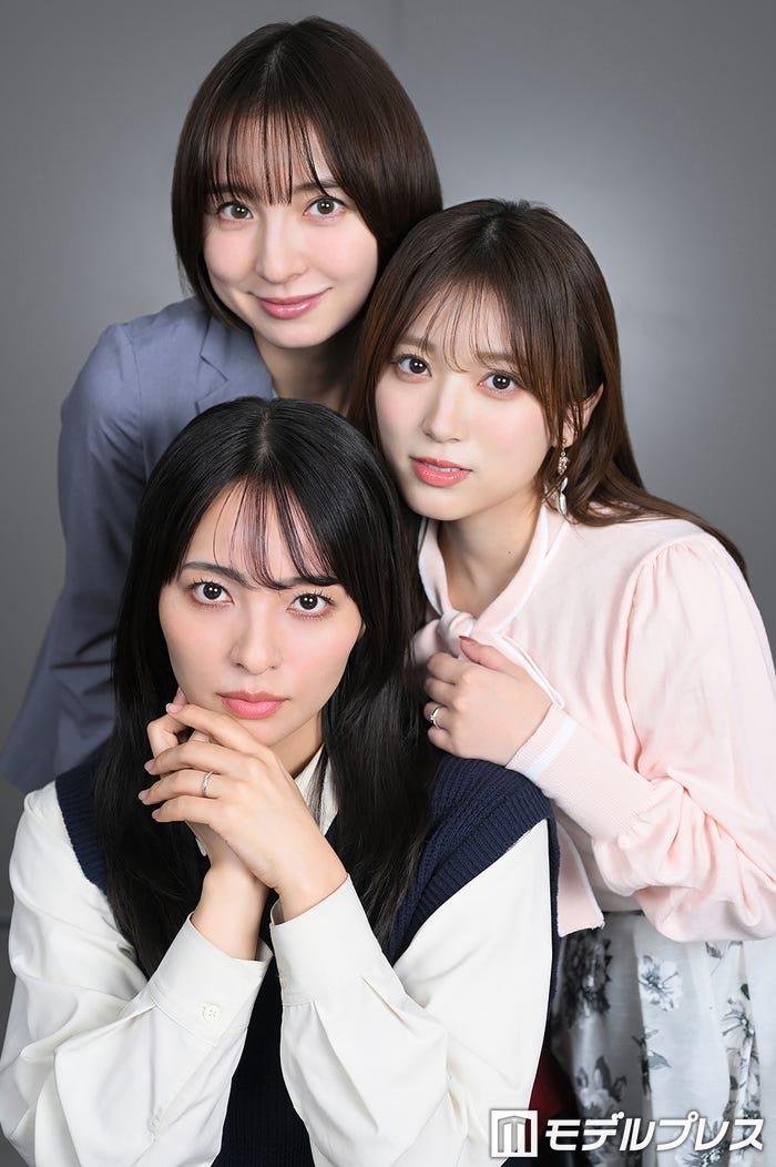 (上から)篠田麻里子、矢吹奈子、水崎綾女(C)モデルプレス