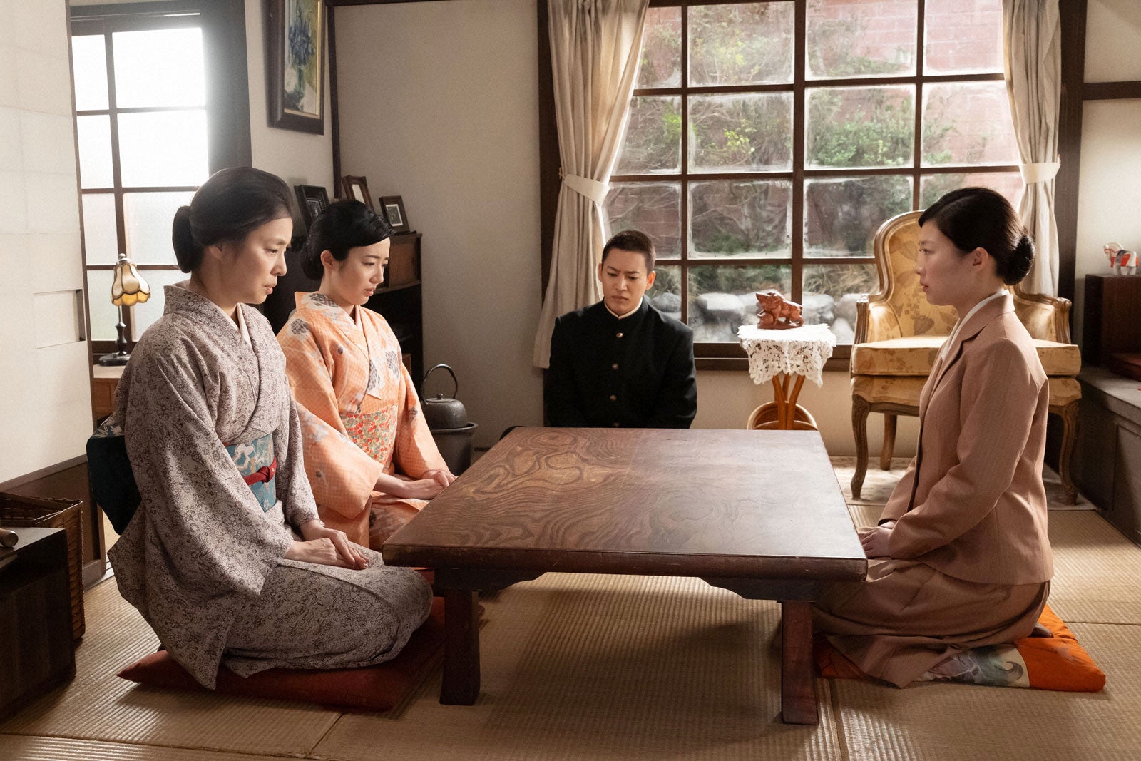 石田ゆり子、森田望智、三山凌輝、伊藤沙莉「虎に翼」第58話（C）NHK