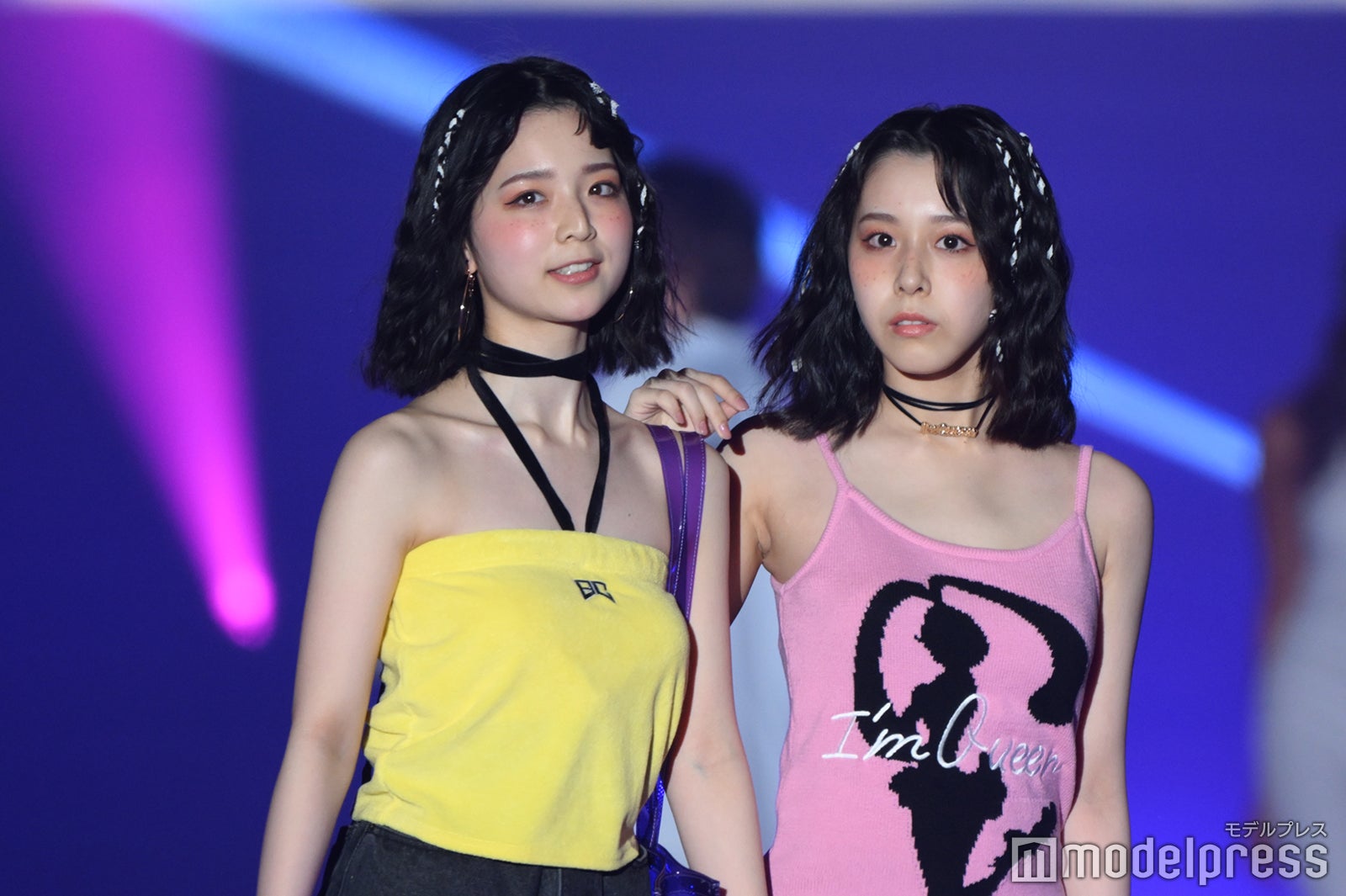 曽川咲葵、⻑⾕川乃彩（C）モデルプレス