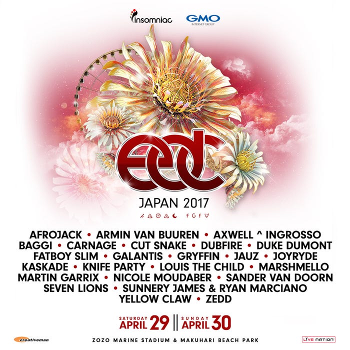 「EDC JAPAN」出演者(C)2016 GMO Culture Incubation, Inc. All Rights Reserved.