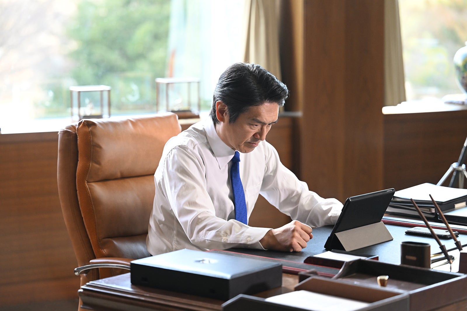 高橋克典「罠の戦争」最終話より（C）カンテレ