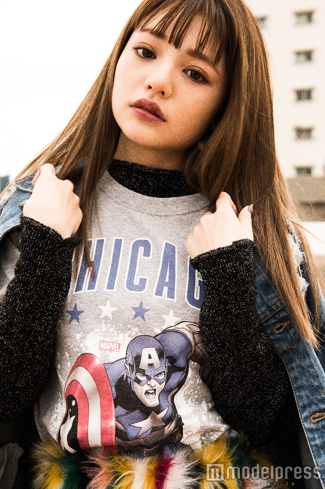 ちぃぽぽ×キャプテン・アメリカ （C）モデルプレス