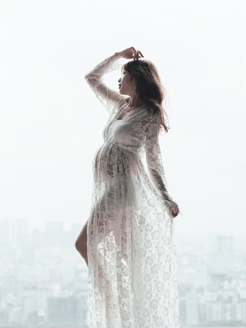 第1子妊娠中の舟山久美子、お腹ふっくらマタニティフォト公開