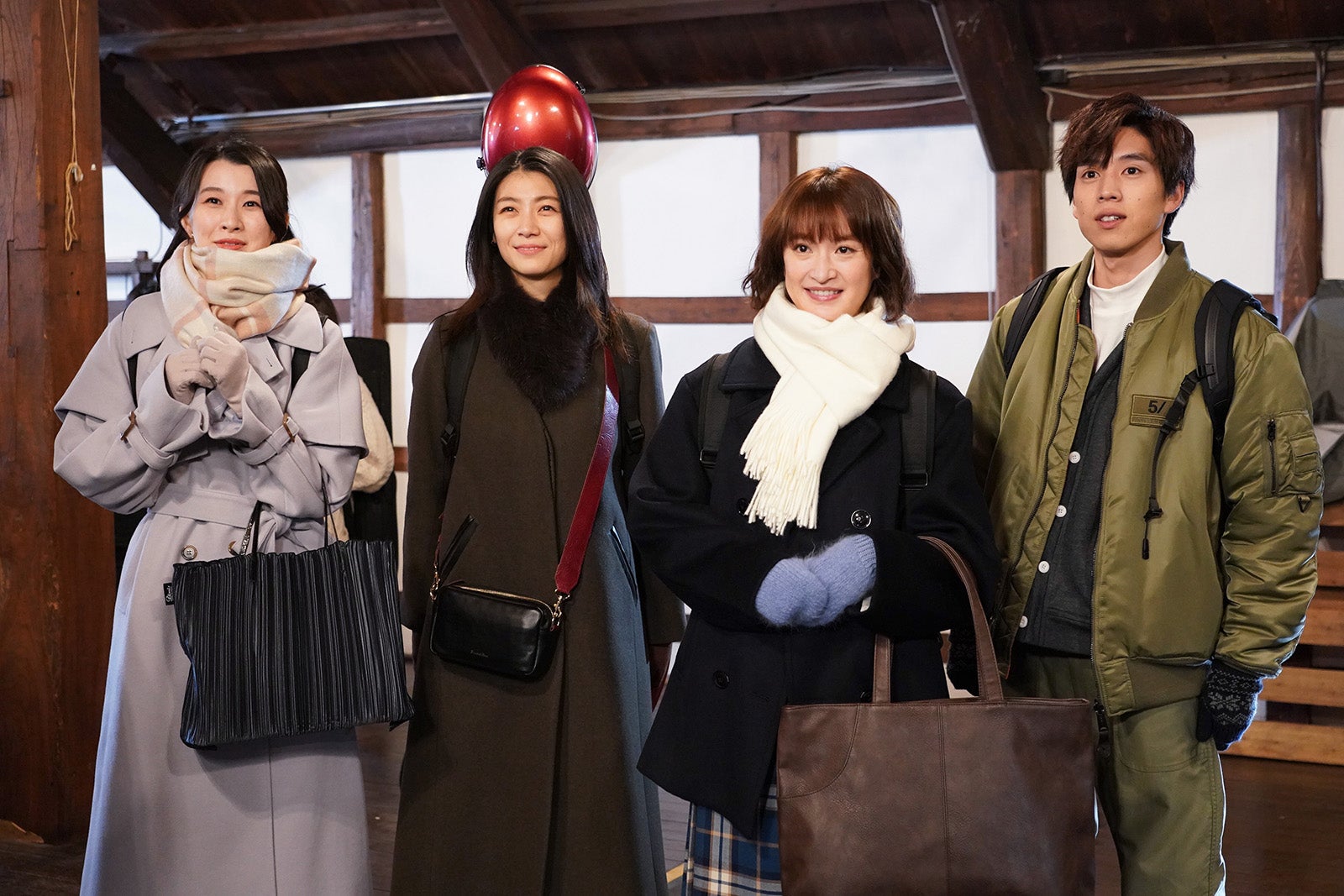 行平あい佳、瀧内公美、門脇麦、坂東龍汰／「リバーサルオーケストラ」第5話より（C）日本テレビ