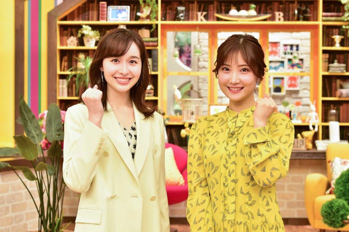 宇賀神メグアナウンサー、野村彩也子アナウンサー(C)TBS
