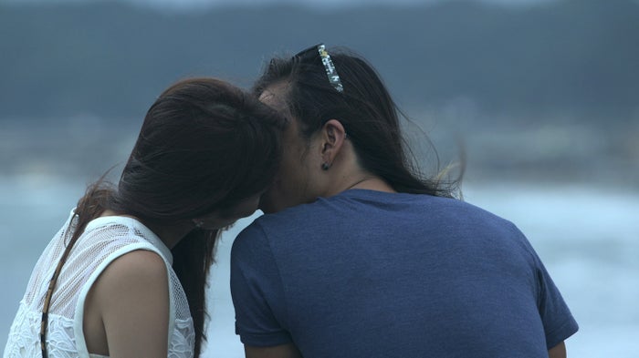 伊東大輝とのキス(C)フジテレビ/イースト・エンタテインメント