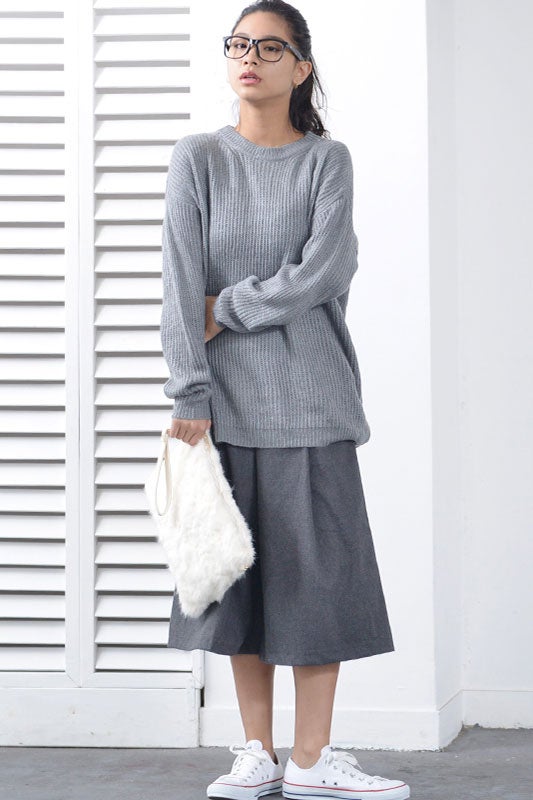 ゆるっとルーズなやわらかロングニット「coca」2,790円（税込）／画像提供：coca