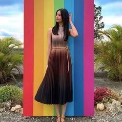 菜々緒、ワンピース姿の写真披露し反響「奇跡の10頭身!」「脚細っ」
