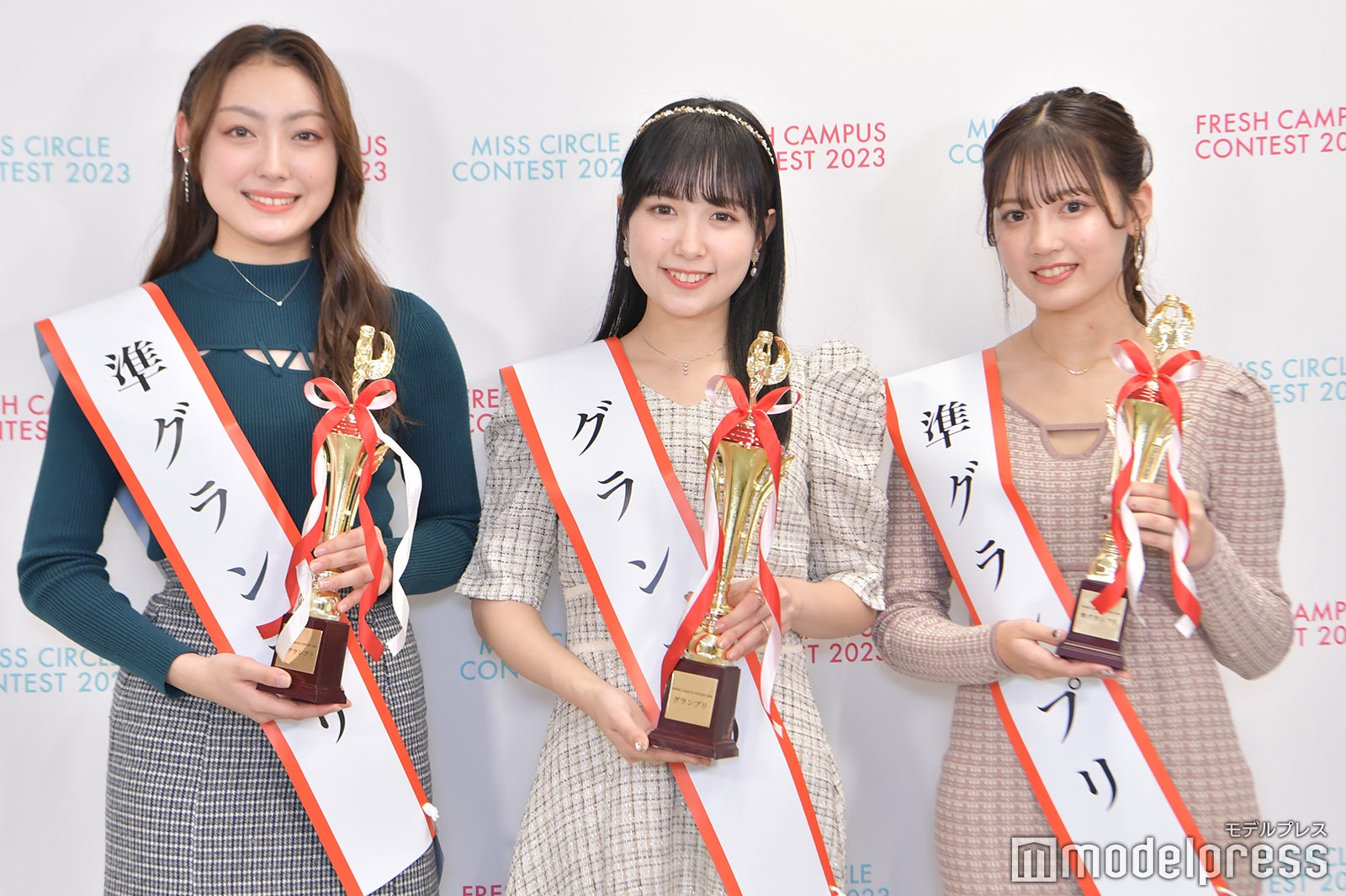 （左から）瀧下鈴さん、辻村麻琴さん、花田愛実さん（C）モデルプレス