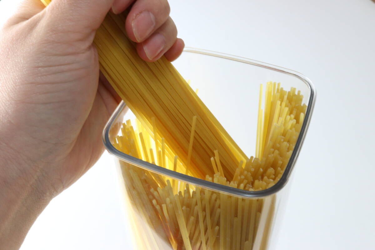 竹蓋付保存容器　ダイソー　パスタ保存容器