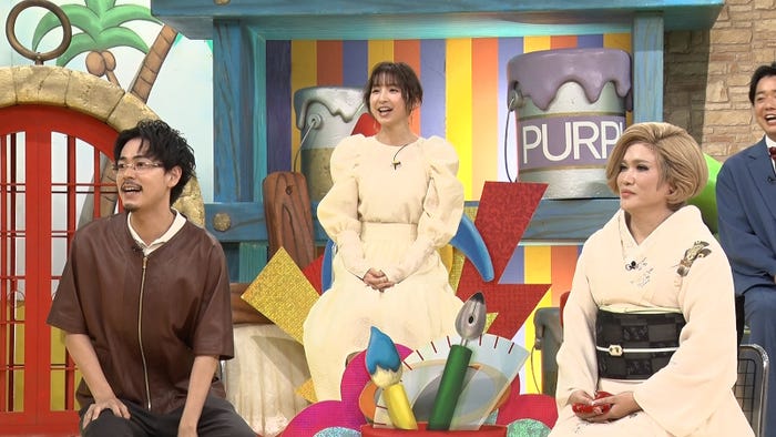 (左から)成田凌、篠田麻里子、IKKO (C)日本テレビ