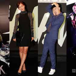 H＆M新宿リニューアルオープンパーティーに集結した（左から）シシド・カフカ、安田美沙子、小籔千豊、Crystal Kay【モデルプレス】