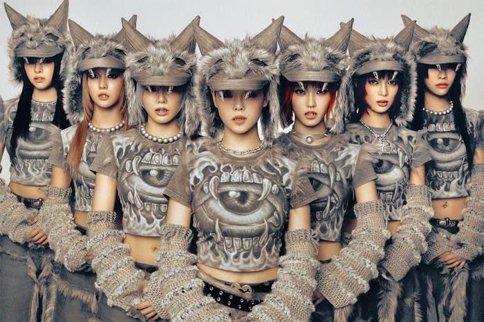 XG/ハーヴィー、ジュリア、ヒナタ、ココナ、チサ、ジュリン、マヤ(提供写真)