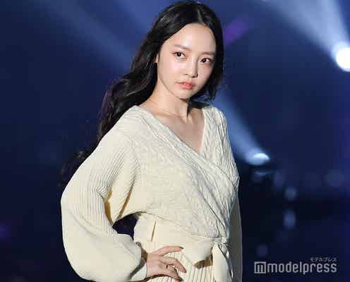 元KARA・HARA、ナチュラルメイク×ニットワンピでモテオーラ全開<TGC北九州2019>