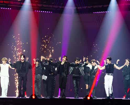 THE BOYZ、ダークな色気で圧倒 ギャップ光る観客との交流も<KCON JAPAN 2023>