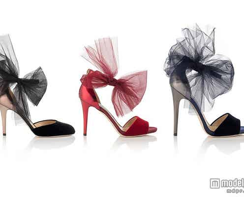 「JIMMY CHOO」の新作シューズはチュールリボンがキュート♡