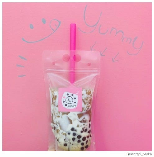 「サンタピ」大阪にエコなタピオカ専門店、ゼリー×タピの限定ドリンクに注目