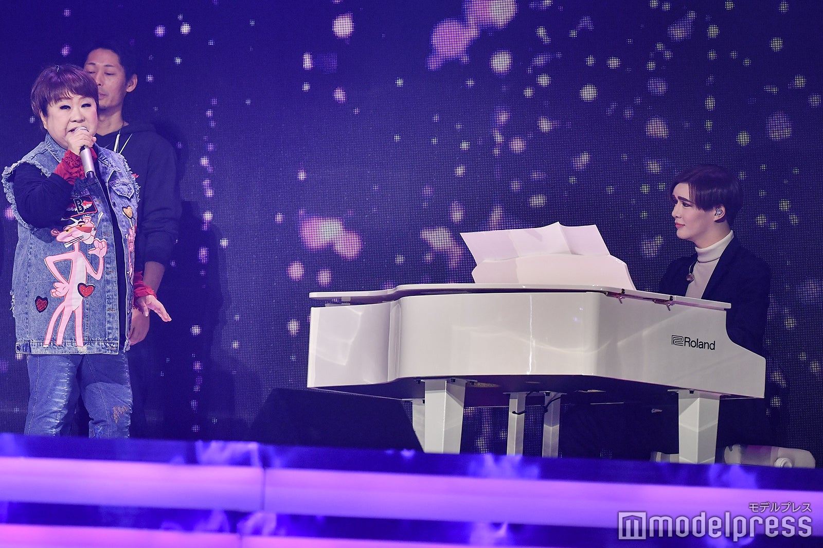 天童よしみとMatt／29日のリハーサル時に撮影 （C）モデルプレス